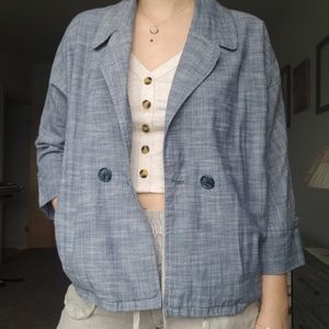 UO Blue cotton blazer